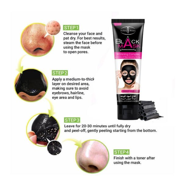 Blackhead Remove Black Facial Masks Deep Cleansing Purifying Peel Off 120ml