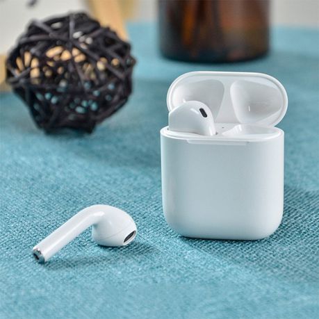 Wireless Bluetooth Ear Pods with Charging Box-White
