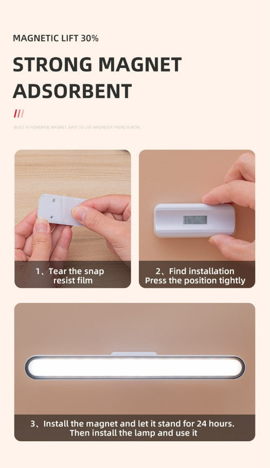 Table Lamp Led Cool Eye Protection Night Light - White