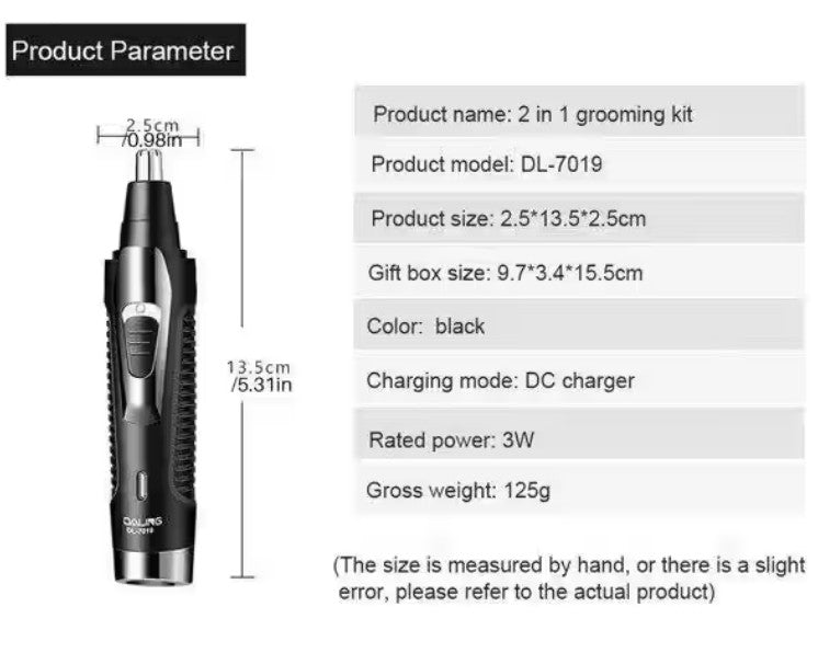 2 in 1 Electric Nose Ear Hair Trimmers